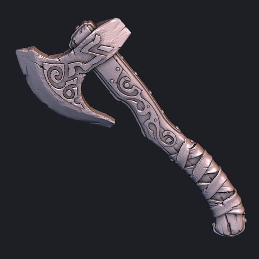 for-renderhub.jpg Battle hatchet AXE Free