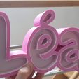 Léa.jpg Personalized led lamp - First name AMY