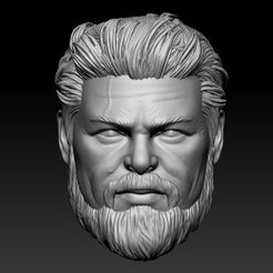 Billy-Butcher-Head.jpg Fichier STL Bradley - Sculpture de tête pour figurines d'action・Objet pour imprimante 3D à télécharger, HeadHunter