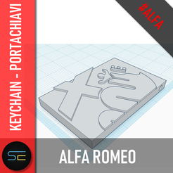 template3DCULT_alfa2.png Alfa romeo keychain