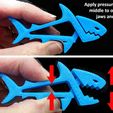 instructions_display_large.jpg SHARKZ... Fun Multipurpose Clips / Holders / Pegs with moving jaws that bite!
