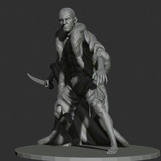 Thief with furcoat 3D model