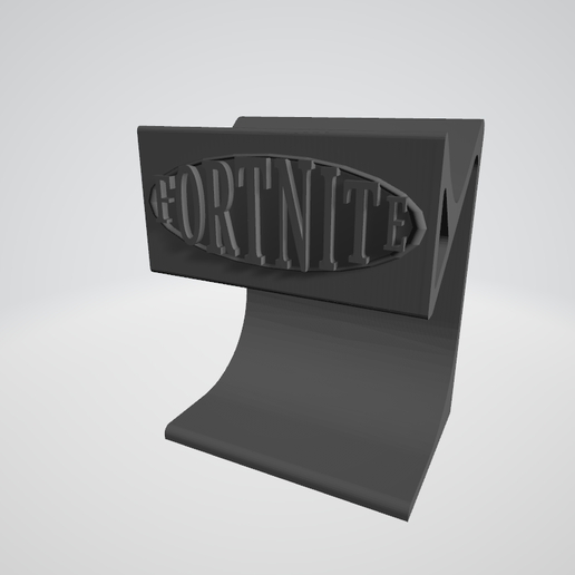 PS5 Controller Stand Holder Support Logo Fortnite 3D model