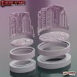 0017_Gothic-Ruins-Oval-PARTS.jpg Hero-Stand Display Plinths – Gothic Ruins (Oval)