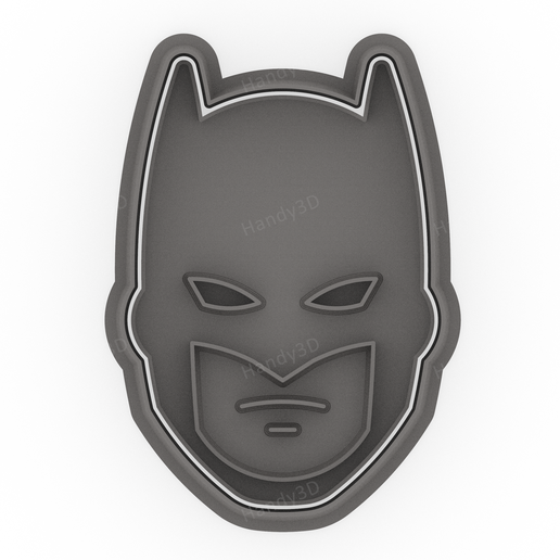Batman Mask v1 (Realistic) Cutter 9cm 3D model