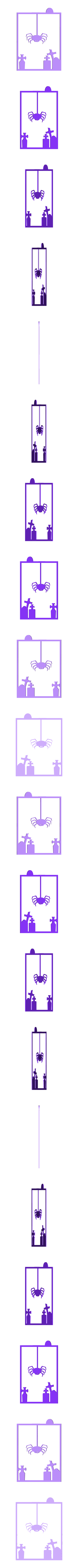 cadres halloween araigné.stl Halloween frame