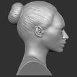 7.jpg Beautiful brunette woman bust ready for full color 3D printing TYPE 9