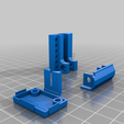 ZEndstop.Plate.png Prusa i3 adjustable spring loaded z-axis opto endstop trigger and mount