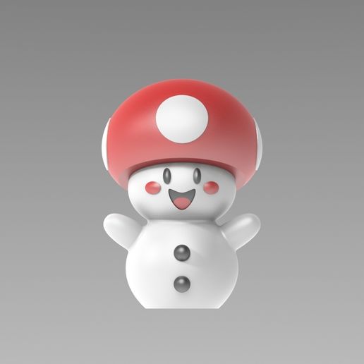 3D file Toad snowman - multipart ☃️ ・3D printing design to download・Cults