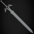 LinkSword_frame_0000_wireframe.jpg Zelda Tears of the Kingdom Link Master Sword for Cosplay