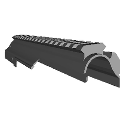 3.png Archivo STL AK47 AK 47 Cubierta Picatinny 2 Raíles 200mm・Plan de impresora 3D para descargar
