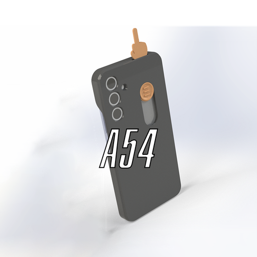 A54 - Sliding Middle Finger Case 3D model