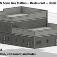 da0b3127-9cc9-4261-89d7-3ce4dc213ece.jpg N Scale Gas Station - Restaurant - Hotel...