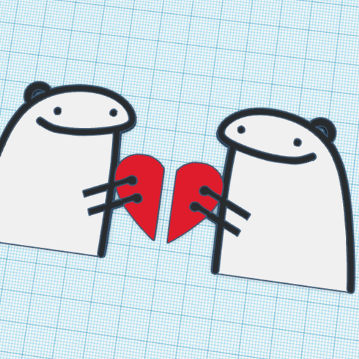 Key Chain/KeyChain Flork Love/Heart/Heart 3D model