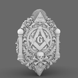 Screenshot-2026-02-28-120314.png Gothic Masonic Skull Wall Plaque STL File for 3D Printing – Dark Baroque Freemason Emblem Relief