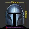 The Mandalorian Helmet_12.jpg The Mandalorian Helmet - Star Wars - 3D Printing Model