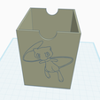 Capture-tcg.png Pokémon toploader storage with mew outline.