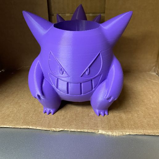 Gengar Pokemon Planter Vase Pencil Holder3D Print with the CR6 SE 3D  printerCults