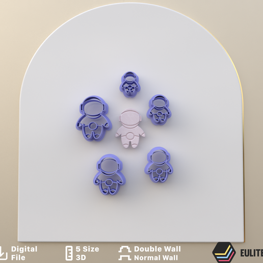 POLYMER CLAY CUTTERS/EULITEC.COM/CC/COPYRIGHTED LICENSE 3D model