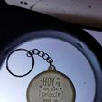 FOTO-HOY-ES-UNA-DIA-PERFECTO.jpeg Key ring with message in lithophane