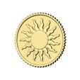 Sun-coin-05.jpg Sun relif coin 3D print model