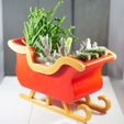 SantasSleigh3.jpg Christmas Sleigh Decor/Planter