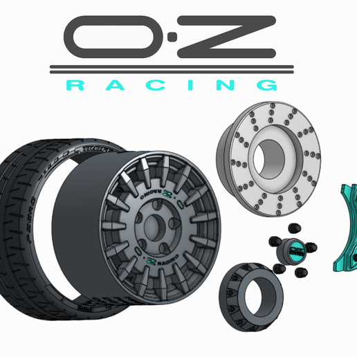 🚶 1/18 OZ RACING RALLY WHEELS - LIBERTY WALK / PORSCHE /SUBARU STI WRX ...