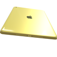 3.png Apple iPad 10.2 inch (9th Gen) Yellow Color - Stylish Tablet 3D Model