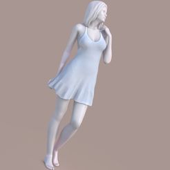 Wom_barefoot_003C.jpg 3D file woman walking barefoot・3D printing idea to download, krys-art