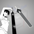 AsaMitaka_Sword.png Asa Mitaka's Super Strong Uniform Sword  [STL Files]- Chainsaw Man