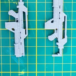 254326178_10223589373096362_5105325740802788002_n.jpg Файл STL ALIENS PULSE RIFLE 7 INCH・3D-печатная модель для загрузки