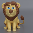 Colored_Front.png Cartoon Lion