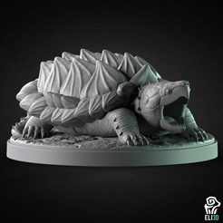 snapping_turtle.png 3D-Datei Schnappschildkröte - Tier・Design für 3D-Drucker zum herunterladen