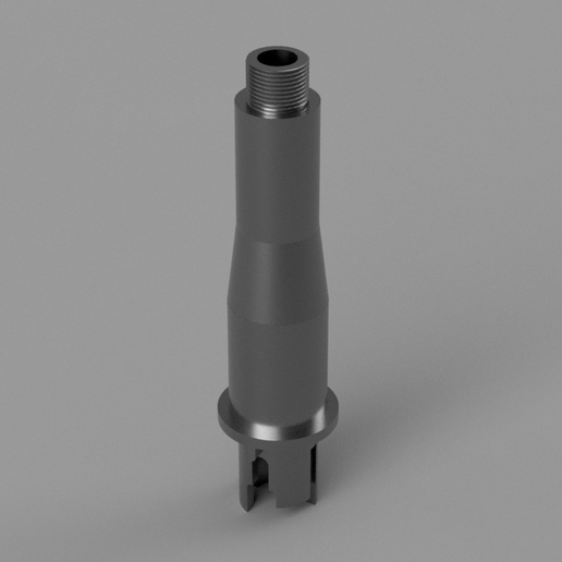 Short Airsoft barrel left or right thread 3D model