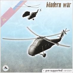 1-PREM.jpg STL file Sikorsky S-58 H-34 Choctaw HSS-1 Seabat HUS-1 Seahorsei helicopter - Soviet Union Communism Red Army Military Russia Cold Era War・3D printer model to download