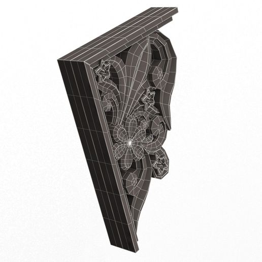🪵 Bracket Plaster Molding Decoration 06・ 3D File for 3D printing and ...
