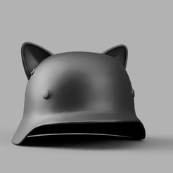 m35-render.png STL-Datei M35 Helm mit Katzenohren・Design zum Herunterladen und 3D-Drucken