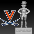 tytyt.png University of Virginia Mascot statue - 3d Print