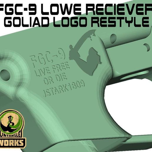 FGC9_LR_LOGO_Restyle.jpg 3MF-Datei FGC-9 Lower receiver Goliad logo restyle kostenlos herunterladen • 3D-druckbare Vorlage, UntangleART