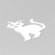 Cat6-1.jpg Cat Silhouette, Set of 9 Cats, Scared Cat, Cat Outline, Stencil