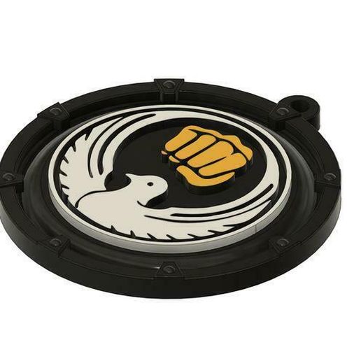 696041e4-b309-413e-942a-69af1d149ead.jpg Wado-Ryu Karate Medallion/Keyring
