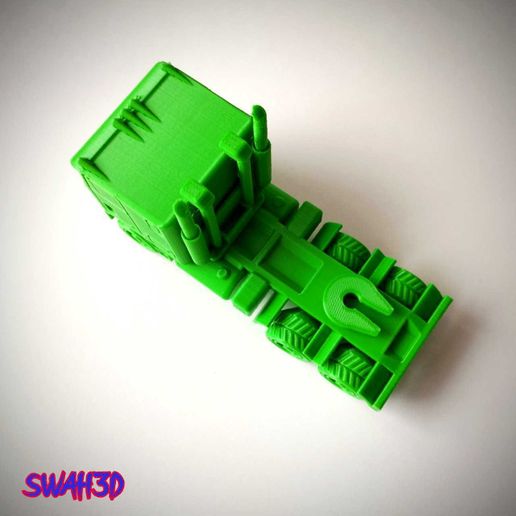 freightliner-tractor-trailer-2.jpg Truck Kenworth k100 semi-trailer tractor (print in place)