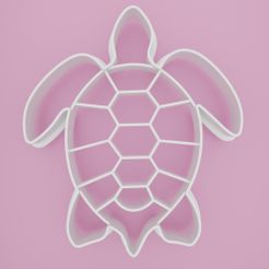 Formička-korytnačka-3.jpg STL file turtle 3 cookie cutter・3D print design to download, Cookiecutters