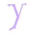 Y.stl STL file Letters and Numbers The Addams Family Letters and Numbers | Logo・Template to download and 3D print