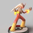 Blaziken.982.jpg Blaziken - FAN ART - POKÉMON FIGURINE -POKEMON