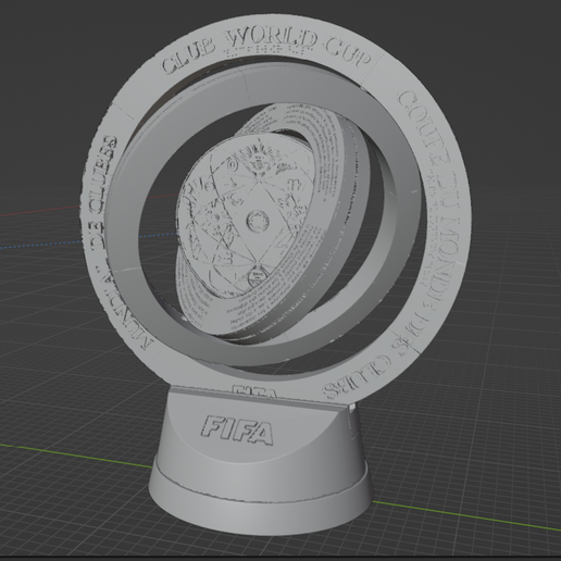 🗺️ Replica Club World Cup Trophy 2025 - Exclusive Edition!・ STL