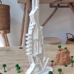 2.jpg Free 3D file Lican futuristic tower・3D printing design to download