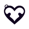 Heart_Keychain_Bottom_alt.stl llavero en forma de corazon- san valentin-