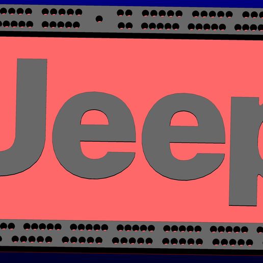 jeu de cribbage jeep 3D model