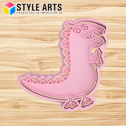 DINOSAURIO-PEPPA.png Peppa Pig Dinosaur cookie and dough cutter - Cookies